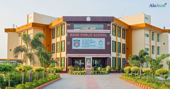 Aludecor ACP cladded in Saini Public School