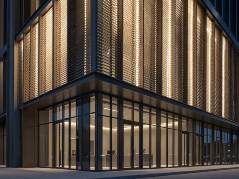 Architectural louvers for commercial builiding