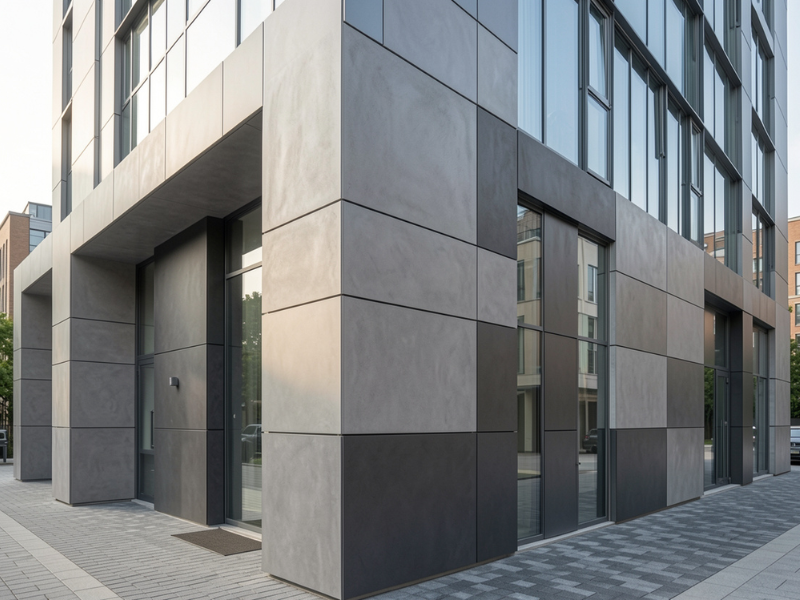 Concrete look in ACP Concrete look in ACP
